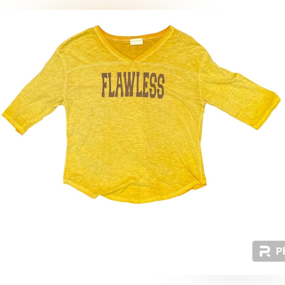 Flawless Oversized V-Neck Jersey/Raglan Size Small